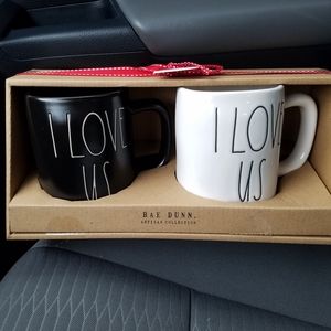 I Love Us Mug Set by Rae Dunn